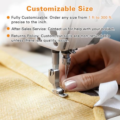 Artpuch Sun Shade Sail, 10'X12' Sand Rectangle Curved Edged Sun Shade, Commercial Grade 185GSM HDPE UV Permeable Outdoor Shade Cloth for Deck, Backyard, Patio (Custom Sizes Made)