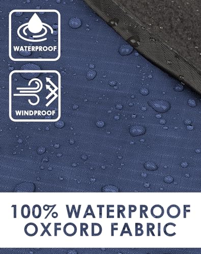 DUKUSEEK Large Waterproof Stadium Blanket for Cold Weather, Soft Warm Fleece Camping Blanket Windproof for Outdoor Sporting Events, Football Games,Navy Blue - color: Navy Blue