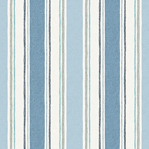 Arden Foam Outdoor Round Back Seat Cushion Kit, 20 x 19, Made with ProFoam, Rain-Proof, Fade Resistant, French Blue Linen Stripe - color: French Blue Linen Stripe, style: 20 x 19 Foam Rounded Back Seat Cushion