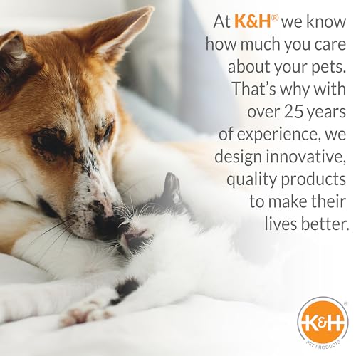 K&H Pet Products Original Elevated Pet Cot Tan with Microfleece Pad - color: Chocolate/Black Mesh, size: Medium