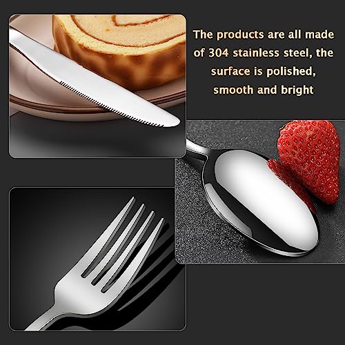 YUDANSI Travel Utensils Set (3pc Stainless Steel Reusable With Case)(Dishwasher Safe Knife Fork Spoon For Picnic Camping School Work Lunch Box) Portable Cutlery Set Green - color: Green