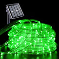 YEGUO Solar Rope Lights Outdoor Waterproof, 66ft 200 LED Green String Lights, 8 Modes Fairy Lights in Clear Thin Tube - color: Green