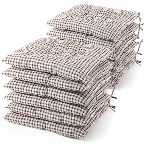Geetery 12 Pcs Floor Pillows Bulk Seating Cushions for Floor Chair 15.7'' Large Meditation Cushion for Yoga Living Room Tatami Bedroom Balcony Office (Plaid Color,Square) - color: Plaid Color, size: Square