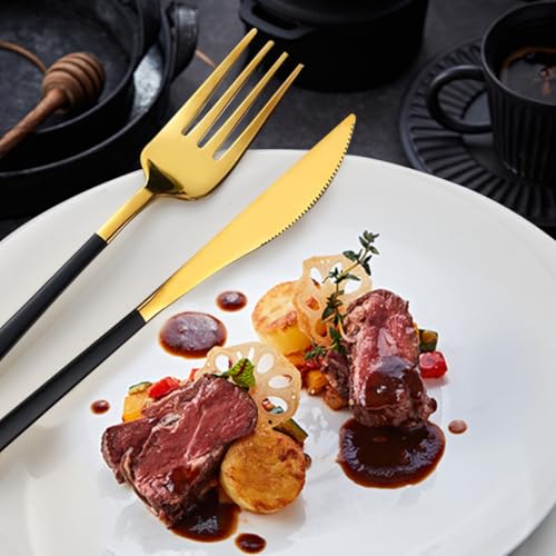 4 Pieces Utensils Set with Case, Portable Reusable Stainless Steel Cutlery Set, Chopsticks Knife Fork and Spoon Lunch Utensils Set for Travel