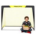 Happy Jump 7x5 FT & 5x3.6 FT Portable Soccer Goal for Youth Players Ages 6–14, Large-Frame Design Built for Long-Term Development, Easy Setup for Backyard, Park or School Training - style: 3x2.2 FT, 1 Pack