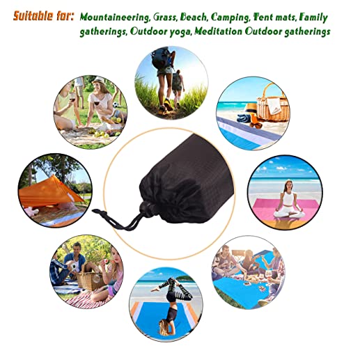 Waterproof Camping Tarp, Ultralight Tent Footprint Backpacking Tarp for Camping, Hiking and Outdoor Activities (Black) - color: Black