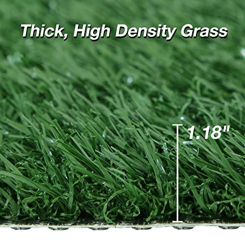 GLOBREEN Dog Grass Pee Pad - 23 x 18 Inches Replacement Artificial Grass Patch for Dogs Potty Tray, Reusable Pets Fake Turf, Anti Odors & High Drainage, 2 Packs - size: 23"x18"
