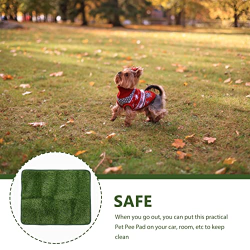 Pet Mat Doggie Pee Pads Artificial Grass Mat Artificial Grass for Dogs Dog Potty Grass Vivid Fake Grass Potty Portable Pet Pee Pad Turf Grass Cats and Dogs TPR Potty Pad - size: 58.5X46X2CM