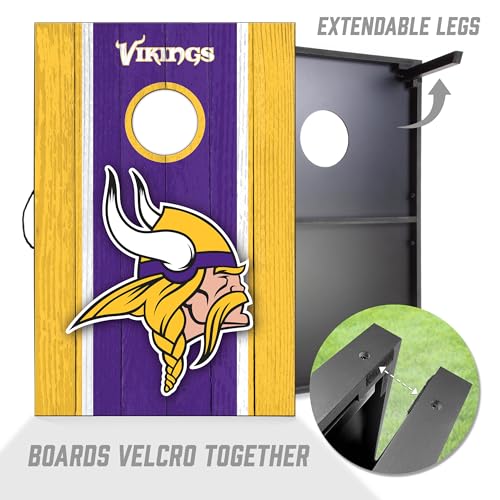YouTheFan NFL 2' x 3' Portable Cornhole Game with Logo Bags
