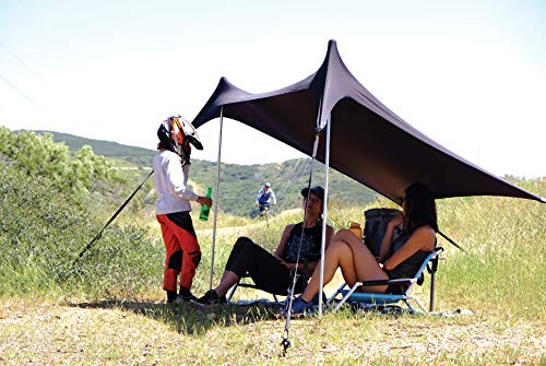 Neso Sidelines 1 Sports Tent - Lightweight and Portable Sun Shelter and Shade Tent for Outdoor Activities - Patented Reinforced Corners - UPF 50+ Sun Protection - 5.5 ft Tall, 7 x 4.5 ft - color: Black