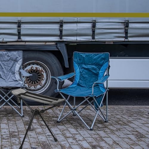 VANZACK Portable Folding Camping Stool and Footrest Ultralight Compact Outdoor Seat for Hiking Fishing Picnic Gray
