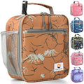 CaCTOUR Lunch Box Kids,Premium Insulated Lunch Bag for Girls Boys,Soft Bag Mini Cooler Back to School Thermal Reusable Lunch Bag for Work School Picnic （Brown Dino - color: C- B Dino