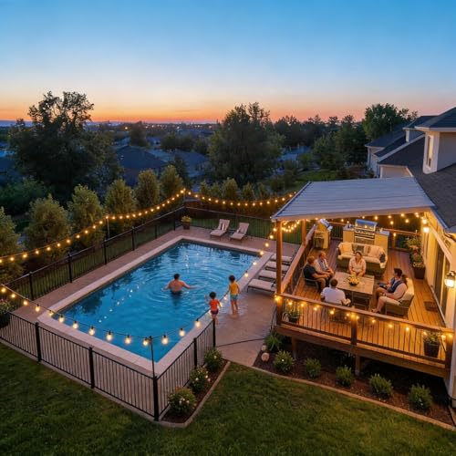 RTTY 200 FT Outdoor String Lights Patio Light for Outside, Waterproof G40 Shatterproof LED Bulbs, Dimmable Hanging Connectable Globe Lighting for Backyard, Cafe, Bistro, Market, Balcony, Porch, 2700K - size: 200FT