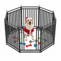 Thickened Dog Fence Durable & Sturdy Outdoor Yard Fence, 40" Height 8 Panels, Portable and Easy to Install – Ideal for Indoor & Outdoor Use, Compact Design for Pet Safety - size: 40" Height, style: 8 Panels
