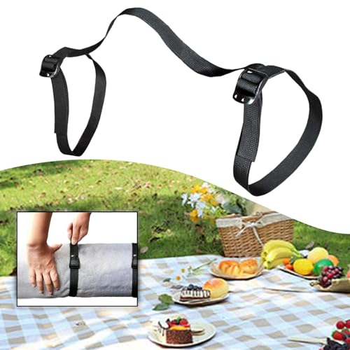 Picnic Blanket Carry Strap Travel Rug Carrier Portable Travel Accessory Beach Blankets Belt Straps Yoga Mat Handle