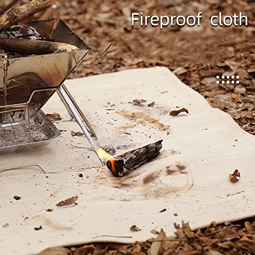 Fire Pit Mat, Fireproof Stove Grill Mats Blanket for Wood Deck Insulation, Camping BBQ Temperature Resistant Rugs Accessories for Outside Indoor Lawn Protection (57.1''×70.9'') - size: 57.1''×70.9''