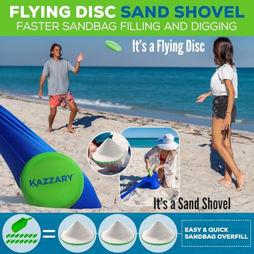 Beach Tent UPF50+ Sun Shade Canopy with Sandbags, 4 Stability Poles, Ground Pegs, Flying Disc Sand Shovel, Lightweight Sunshade Shelter, 7ft Tall for Outdoor Trips, Camping and Sports - color: Sky Turquoise, size: XL - 10.5 X 10 ft. (with 4 Poles)