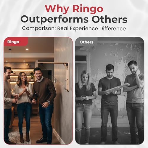 Ringo Outdoor Hook & Ring Game, Weather-Proof Composite, Fully Assembled, Mounts in 90 Seconds, Stainless Hardware, Built-in Scoring