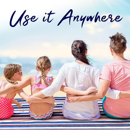 scuddles 60" x 80" Extra Large Outdoor Picnic Blanket – Waterproof, Foldable Travel Mat for Beach, Camping, Grass, Lawn, Park – Dual Layer, Sand-Free, Soft Throw Rug Fits 4 Adults, Summer Accessories - color: Dark Brown