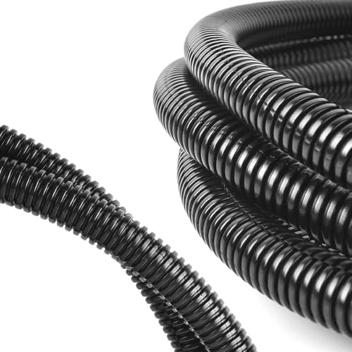 1/4"-32.8ft Split Wire Loom Tubing Cable Management Conduit Flexible Covers Cord Protectors