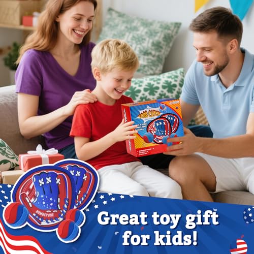 Toss and Catch Ball Game – Outdoor Toys for Boys & Girls with Glove & Sticky Balls,to Create Lasting Memories with Family & Friends at the Yard, Beach, or Pool for 3 4 5 6 7 8 9 10 Year Old Boys Girls