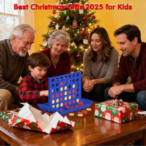 Pup Go Big Size 4 in a Row Game for Kids Ages 3 for Boys Girls Teens, Family Tabletop Games Indoor & Outdoor for Yard, Lawn, Camping, Party, Foldable Design with 6 Spare Discs - color: Big Size