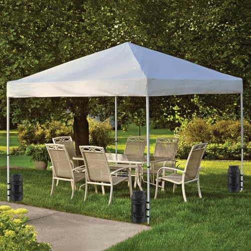 Canopy Weight Sand Bags Set of 4, Heavy Duty SandBags for Canopy Tent Legs, Pop up Tent Gazebos Weights for Outdoor Patio Umbrellas, Pergolas, Sunshades, Black - No Sand (160 LBS - Set of 4) - size: 160 LBS - Set of 4