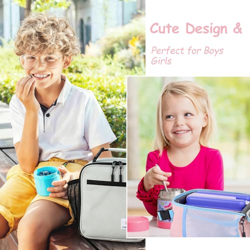CaCTOUR Lunch Box Kids,Premium Insulated Lunch Bag for Girls Boys,Soft Bag Mini Cooler Back to School Thermal Reusable Lunch Bag for Work School Picnic (Pink) - color: B-Pink