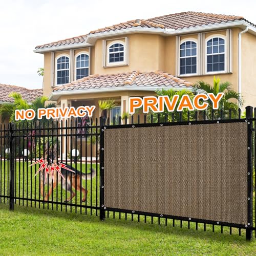 Artpuch Pergola Shade Cover with Grommets 6x10 FT 90% UV Block Outdoor Sun Shade Cloth Privacy Screen for Patio (Customized Available) Mocha - color: Mocha, size: 0 6' x 1 0'