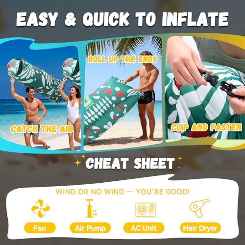 MESUCA FIFA World Cup 2026 Edition Inflatable Sun Lounger, Air Sofa, Blow Up Couch, 210T Polyester Inflatable Camping Chair is Ideal for Backyard, Beach, Travel, Picnics and Music Festivals Green - color: Green