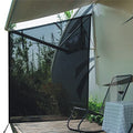 Dulepax RV Awning Side Shade- 9'X7' -Second Generation RV Awning Side Shade Screen Significantly Improves Shadew and Privacy.Universal RV Awning Shade Screen with Complete Kits. - color: Black, size: 7x9 Side Shade