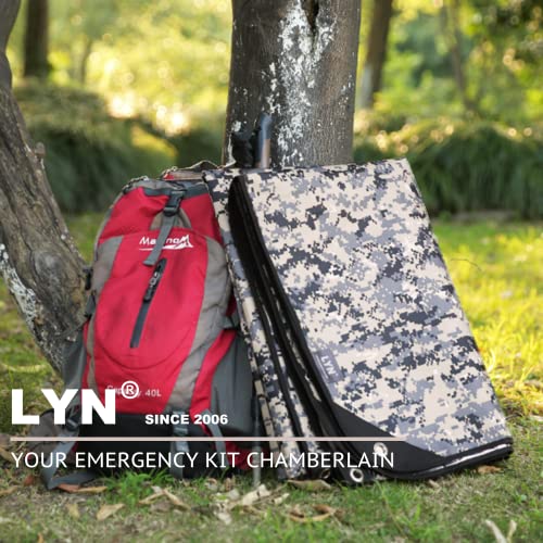 LYN Heavy Duty Emergency Blanket Survival Gear Waterproof Insulated Blanket Emergency Tarp for Camping, Hiking, Bushcraft - color: Camouflage