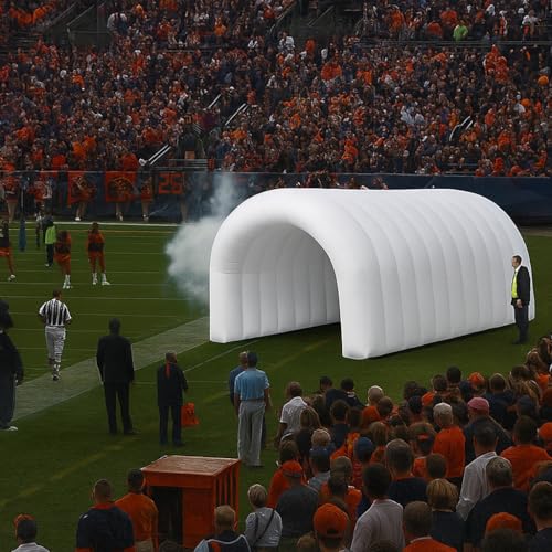 23x10x10FT Quick Setup Inflatable Tunnel Arch - for Sports Games, Trade Shows & Promotions (Blower Included) - color: White, size: 24FT