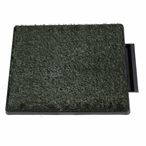 Dog Grass Potty Tray Large Capacity Reusable Odor Puppy Training Artificial Grass Pee Pad Indoor Outdoor (Small Size) - size: Small Size