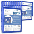 Kotap 8 x 10 Ft. All-Purpose Multi-Use Protection/Coverage 5-mil Poly Tarp, Waterproof, Blue, 20-Pack (TRA-0810-20) - color: Blue, size: 8 X 10 Ft., (20-pack)