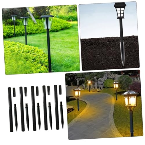 Lawn Light Accessories 15-Piece Set Plastic Replacement Joints Extension Poles and Stakes for Outdoor Solar Lights Landscape Lighting