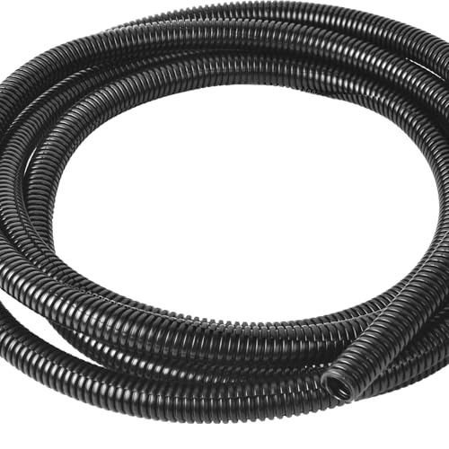 1/4 Inch Wire Loom Split Tubing - 50 ft Cord Protector Electric Wires Covers, Automotive Wire Flexible Conduit, Plastic Wire Cover - size: 1/4"-50ft
