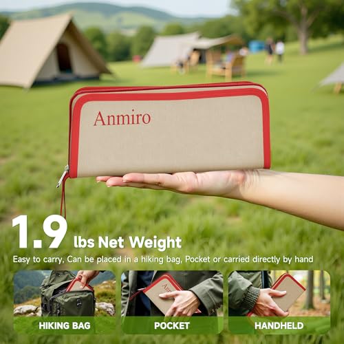 Portable Stool Camping Stool,Mountaineering and Hiking 12.6-Inch Portable Folding Stools for Outdoor Gardening and Beach Camping Fishing,Folding Stool with Carry Bag to 200LB Load Capacity