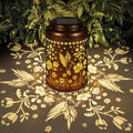 Solar Lanterns Outdoor Waterproof Hummingbird Garden Decor Gifts for Women Mom Grandma Hanging Solar Lights Metal Solar Decoration Outside for Yard, Patio, Backyard, Porch - style: Hummingbird