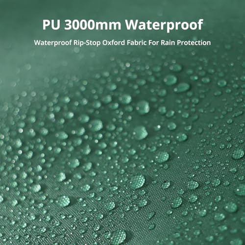CAMEL CROWN Camping Tarp,3000mm Waterproof & UPF 50+ Sun Protection Rain Fly Tarp - Lightweight Portable Camping Shelter with Stakes, Guy Lines & Carry Bag, for Hiking Backpacking Beach Picnic Shade - color: Army Green