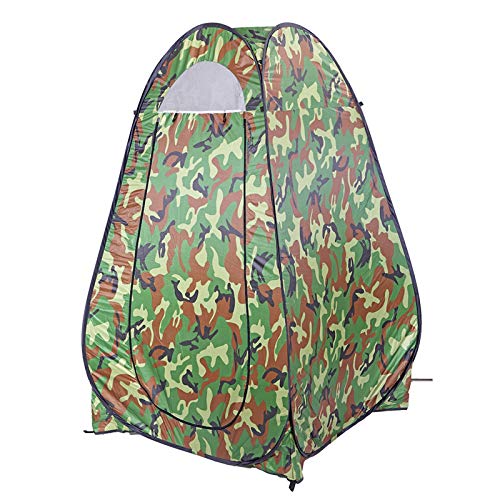 Portable Pop Up Shower Privacy Tent,Lightweight Single Toilet Shower Tents,Changing Room Dressing Tent,Waterproof Camping Shower Tents,with Carry Bag,for Picnic Beach Hiking Fishing (Camouflage) - color: Camouflage