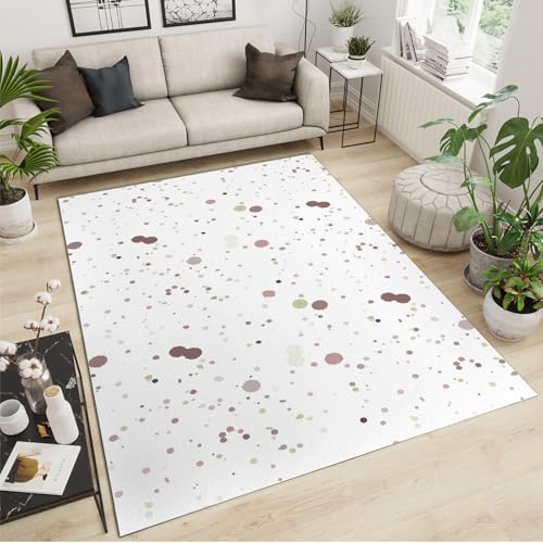 Boho Outdoor Area Rug Polka Dots Pastel Color Shapes Waterproof Patio Carpet Camping Rug Plastic Straw Rug Floor Mat for Patio Clearance Balcony Picnic Beach Camping(2x6ft, Style-12 - color: Style-12, size: 24*71in / 2*6ft