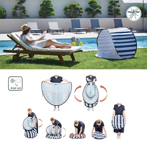 Babymoov Baby Anti UV Tent, Sun Protection UPF 50+, Pop Up Play Tent and Sun Shade, Marine (Summer 2025 Edition) - style: Marine Tent