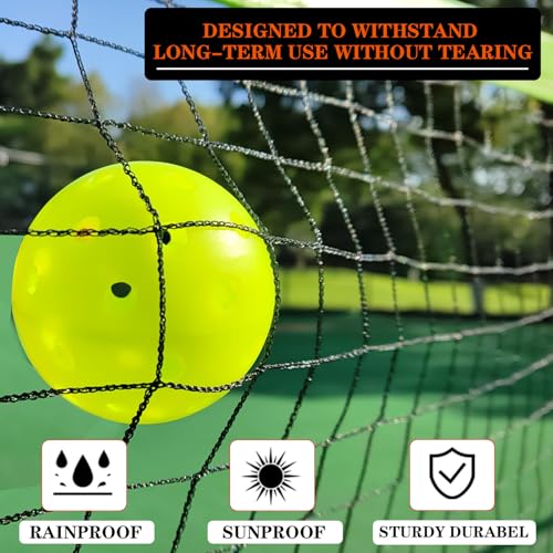 Pickleball Net for Driveway, Portable Pickleball Net System with Regualtion Size 22FT Pickle Ball Net, Outdoor Pickleballs, Carry Bag, Weather Resistant Metal Frame - style: Pickleball net