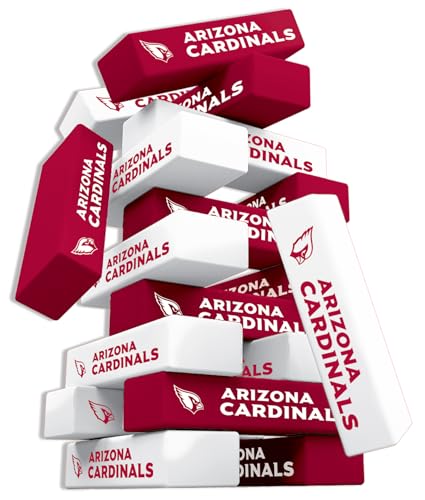 MasterPieces Tumble Tower - NFL Arizona Cardinals, Officially Licensed Wood Blocks - style: Arizona Cardinals