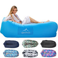 AlphaBeing Inflatable Lounger Air Sofa, Portable Inflatable Couch Mesh Hollow Air Hammock Anti Leakage Air Chair for Outdoor Camping Beach Traveling - color: Blue