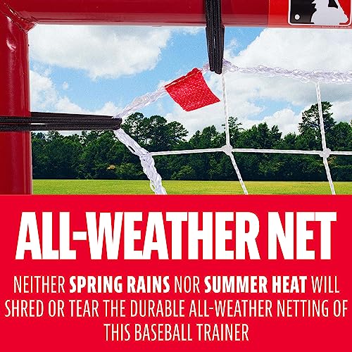 Franklin Sports Baseball Rebounders + Pitchback Nest - Pitch Return Trainer + Rebound Net with Attachable Pitching Target- All Angle Fielding Rebound Net for Grounders + Pop Flies - style: 68 x 44 inch