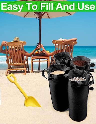 120LBS Extra Large Heavy Duty Canopy Weights Sand Bags for Ez Pop Up Canopy Tent Gazebo Outdoor Instant Sun Shelter Patio Umbrella, Upgraded 5 Full-Sized Magic Stick and 2 Nylon Handles, 4Pack - style: 4Packs Black