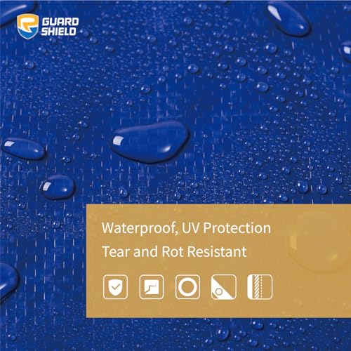 GUARD SHIELD Tarp 12x20 Feet Waterproof Blue/Silver Tarps 8Mil Multi Purpose UV Resistant Cover for Outdoor,Camping,Tent,Boats - color: Blue/Silver, size: 12x20 Feet