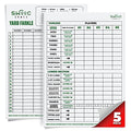 SWOOC Games® - 5 Big Premium Laminated Yardzee & Farkle Score Cards (11.5in x 8in) with Rules - Large Reusable Dry Erase Pads for Giant Outdoor Dice - style: Score Cards Only (5 Pack)